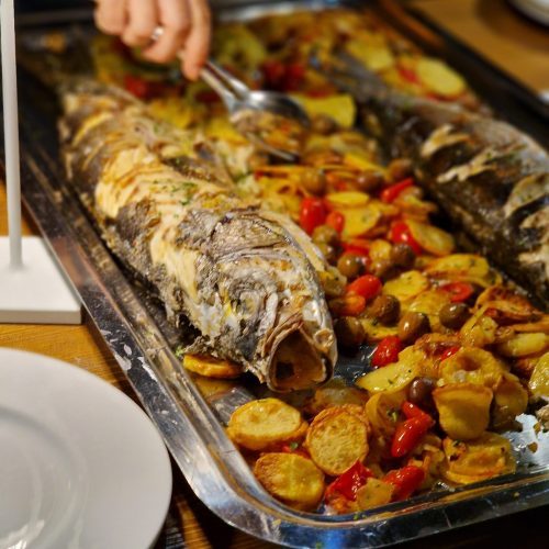 Spigola al Forno con patate1